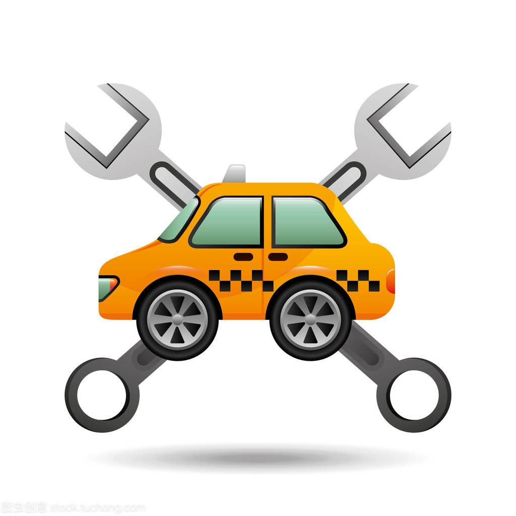 汽車出租車工具的圖標設計修復指南