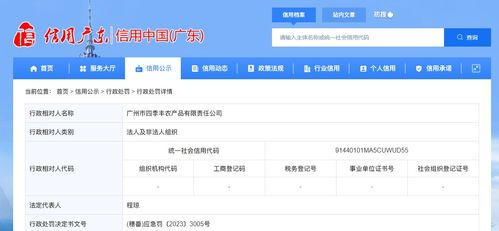 廣州市番禺區應急管理局對四季豐農產品公司作出行政處罰